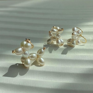 Freshwater pearls bubble dog balloon dog handmade dangle earring,gift for her, christmas gift