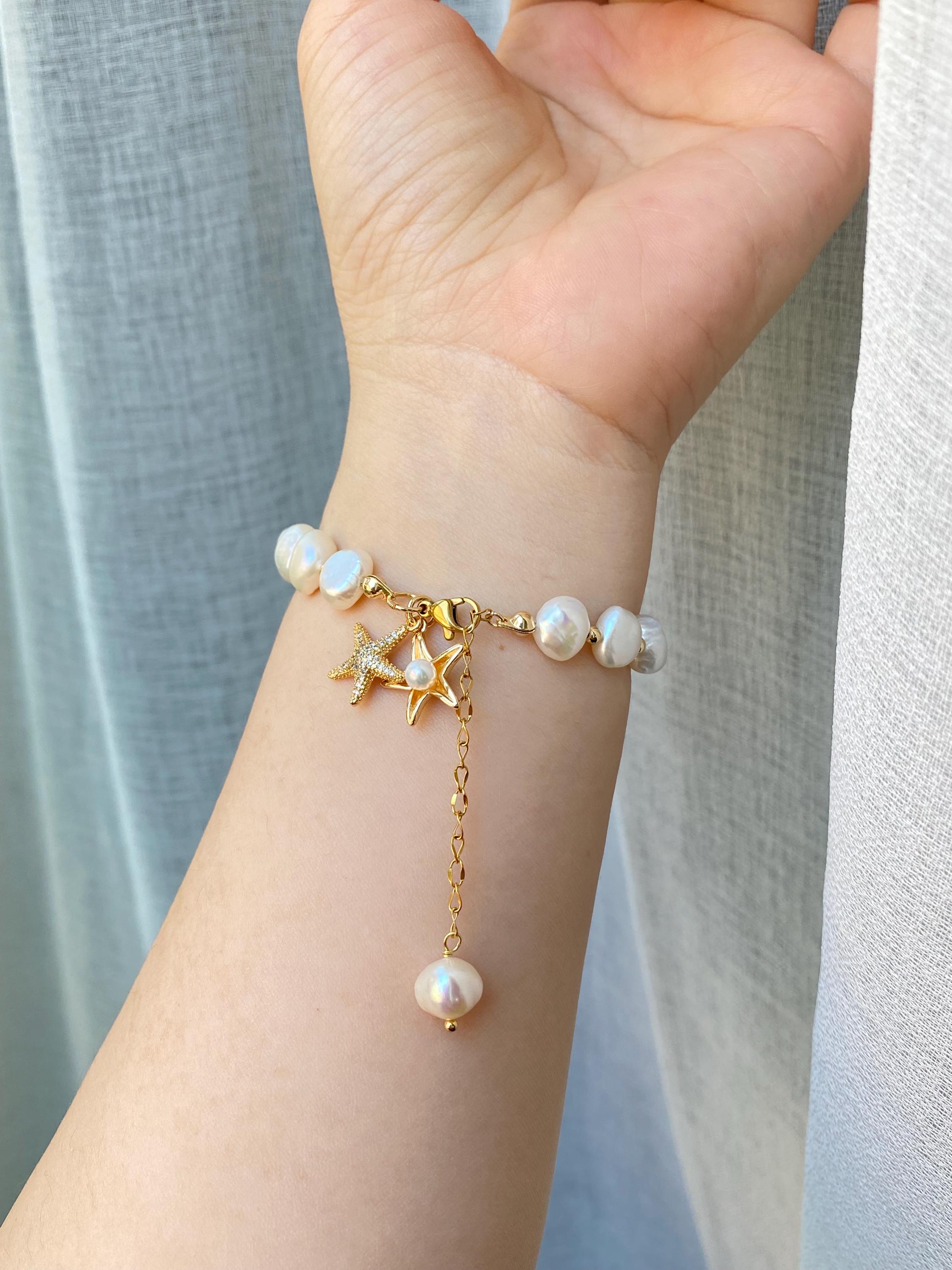 Pulsera De Cuero Con Piedras Natural Mezcladas Para Mujer, Brazalete