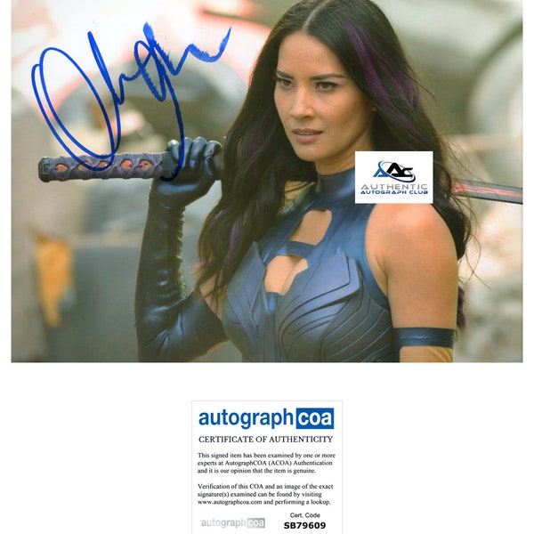 Olivia munn autograph signed 8x10 photo acoa