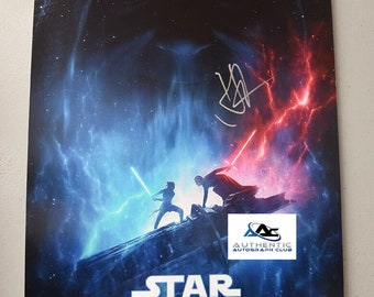 Jj abrams autograph signed 12x18 photo star wars director rise of skywalker coa