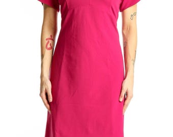 betsey johnson hot pink dress HOT ! Prom Night Betsey Johnson Formal Dresses Betsey Johnson Prom Queen Strapless Chiffon Midi Dress