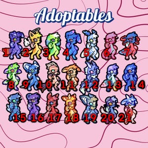 Furry Character Adopt Digital Anthro Fursona Adoptable Design Cheap buy 2 and 1 for free
