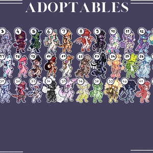 Furry Character Adopt Adoptable Design Cheap buy 2 and 1 for free Part1!