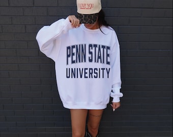 Suéter universitario personalizado con cuello redondo, suéter universitario personalizado, sudadera universitaria personalizada