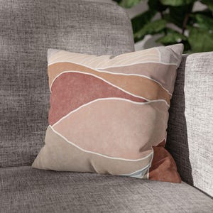 Boho Decorative Pillow, Modern Home Accent Pillow, Couch Cushion Cover, Stylish Throw Pillow, Cozy Living Room Decor