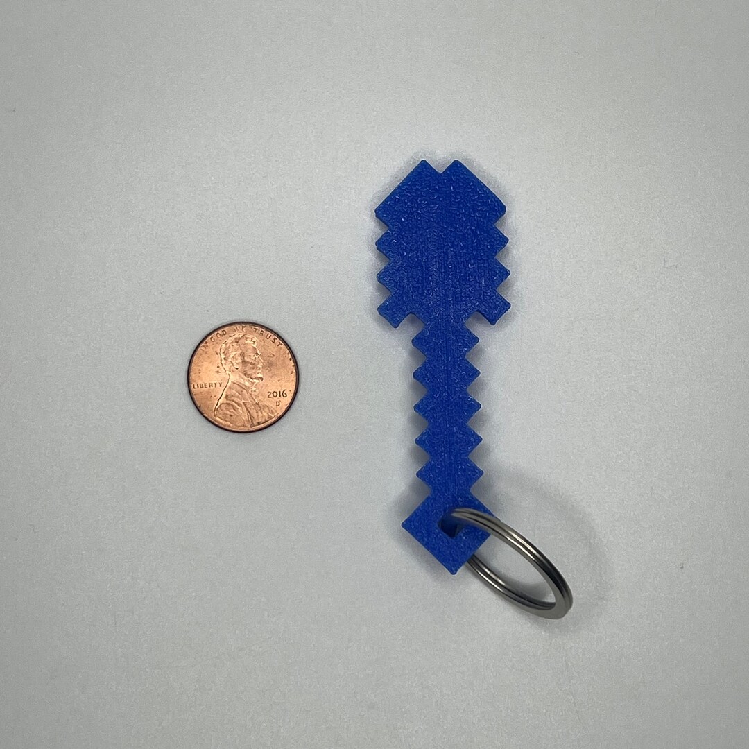 Minecraft Shovel Keychain Etsy
