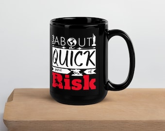 Taza de café divertida del juego de mesa Risk: regalo para gamers, artículos para beber para juegos de estrategia