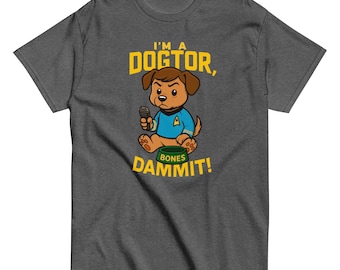 Funny Dogtor Bones McCoy T-Shirt: Star Trek Parody Tee