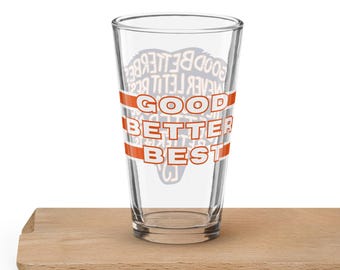Buena Mejor La Mejor Pinta – Vaso Mezclador de Cerveza del Fútbol Americano de Chicago – Cita Motivacional de Cabeza de Oso