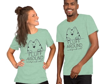 Grappige cartoon katten-T-shirt: sarcastische katachtige houding