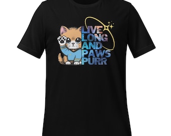 Camiseta "Larga vida y ronroneos": regalo para los amantes de los gatos de Star Trek