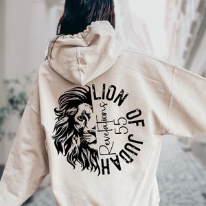 Lion Of Judah Hoodie, Aesthetic Christian Sweatshirt, Jesus Lover Sweatshirt, Christian Hoodie,Revelations 5:5,Bible Verse Hoodie,Bible Gift