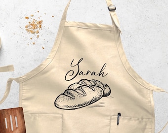 Personalized Bread Apron, Baker Apron, Baking Apron, Bread Apron, Custom Name Apron, Bread Baking Apron, Personalized Apron,Bread Baker Gift