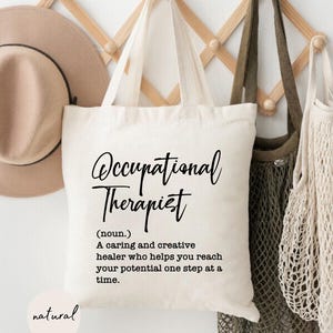 Occupational Therapist Tote Bag, OT Definition, Therapist Bag, Occupational Gifts, Pediatric OT Bag, Occupational Therapy Tote Bag, OT Tote