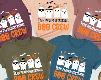 Para Paraprofessional Boo Crew Shirt, Halloween Paraprofessional Shirt, Para Team Halloween Shirt, Spooky Paraprofessional Tee, Teacher Aide