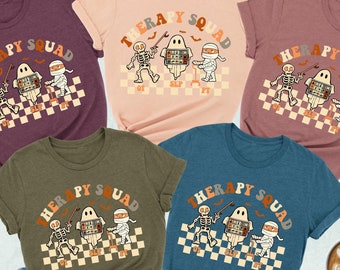 Therapy Squad Halloween Shirt, SLP OT PT Shirt, Spooky Therapist Shirt, Halloween Therapy Team Shirt, Halloween Nurse Shirt, Therapist Gift