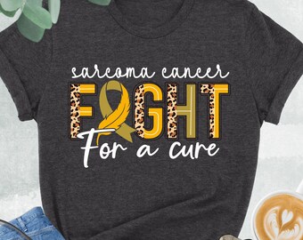 Sarcoma Cancer Awareness Shirt, Fight For A Cure, Yellow Ribbon Shirt, Sarcoma Cancer Gift, Cancer Warrior Shirt, Bone Cure, Survivor Gift