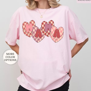 Comfort Colors® Valentine Mama Shirt, Mama Valentines Heart Shirt, Valentines Day Gift For Mama, Mama Heart Shirt, Cute Mama Tee,Mothers Day