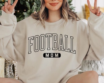 Football Mom Sweatshirt, Sports Mom Sweatshirt, Football Game Day Sweat, Football Mom Gift, Women Football Sweatshirt, Football Mama Sweater