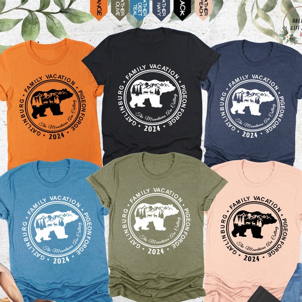 Gatlinburg Pigeon Forge Family Vacation 2024 Shirt, The Mountains Shirt, Family Trip Shirt, Cute Adventure Shirt, The Mountains Are Calling