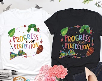 Progress Over Perfection Shirt, Cute Teacher Shirt, Back to School Shirt, Elementary Teacher Shirt, Motivational Teacher, Gift For Teacher