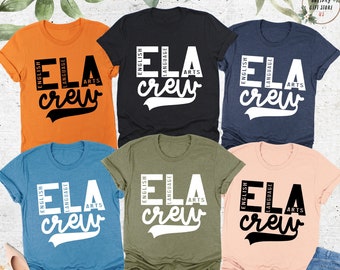 English Teacher Shirt, Ela Teacher Crew Shirt, English Language Art Teacher Shirt, Gift For Teacher, Language Art Shirt,English Teacher Gift