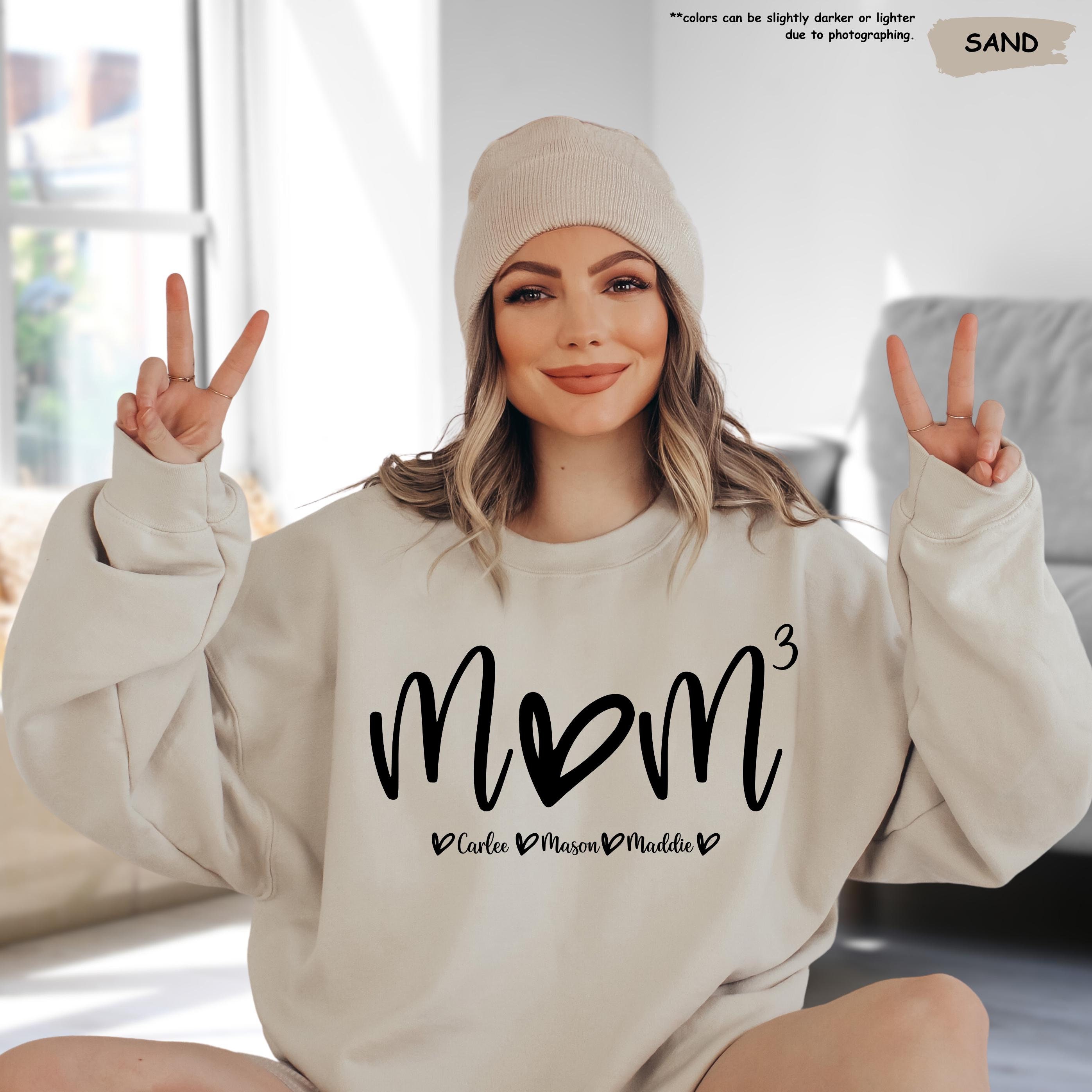 Mom of Three Sweatshirt - Etsy