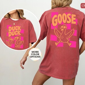 Comfort Colors® Custom Duck Duck Goose Shirt, Funny Goose Tee, Personalized Duck Goose T-Shirt, Cute Waterfowl Shirt, Farm Animal Humor Tee image 9