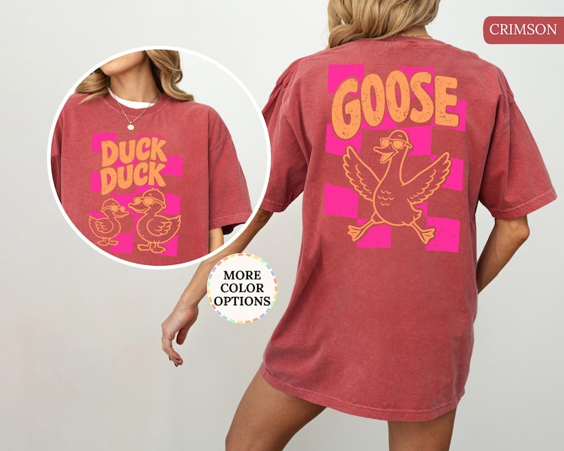 Comfort Colors® Custom Duck Duck Goose Shirt, Funny Goose Tee, Personalized Duck Goose T-Shirt, Cute Waterfowl Shirt, Farm Animal Humor Tee image 9
