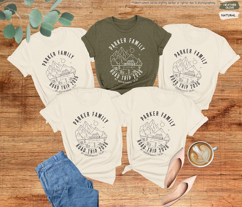 Family Road Trip 2026 Shirt, Custom Family Name Shirt, Family Vacation Gift, Custom Road Trip Shirt, Cute Adventure Shirt, Gift For Traveler image 10