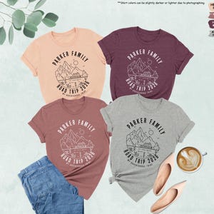 Family Road Trip 2026 Shirt, Custom Family Name Shirt, Family Vacation Gift, Custom Road Trip Shirt, Cute Adventure Shirt, Gift For Traveler image 6