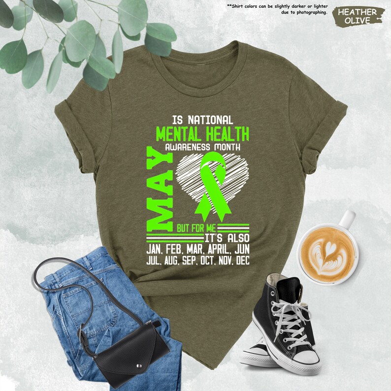 a t - shirt that says mental health awareness month