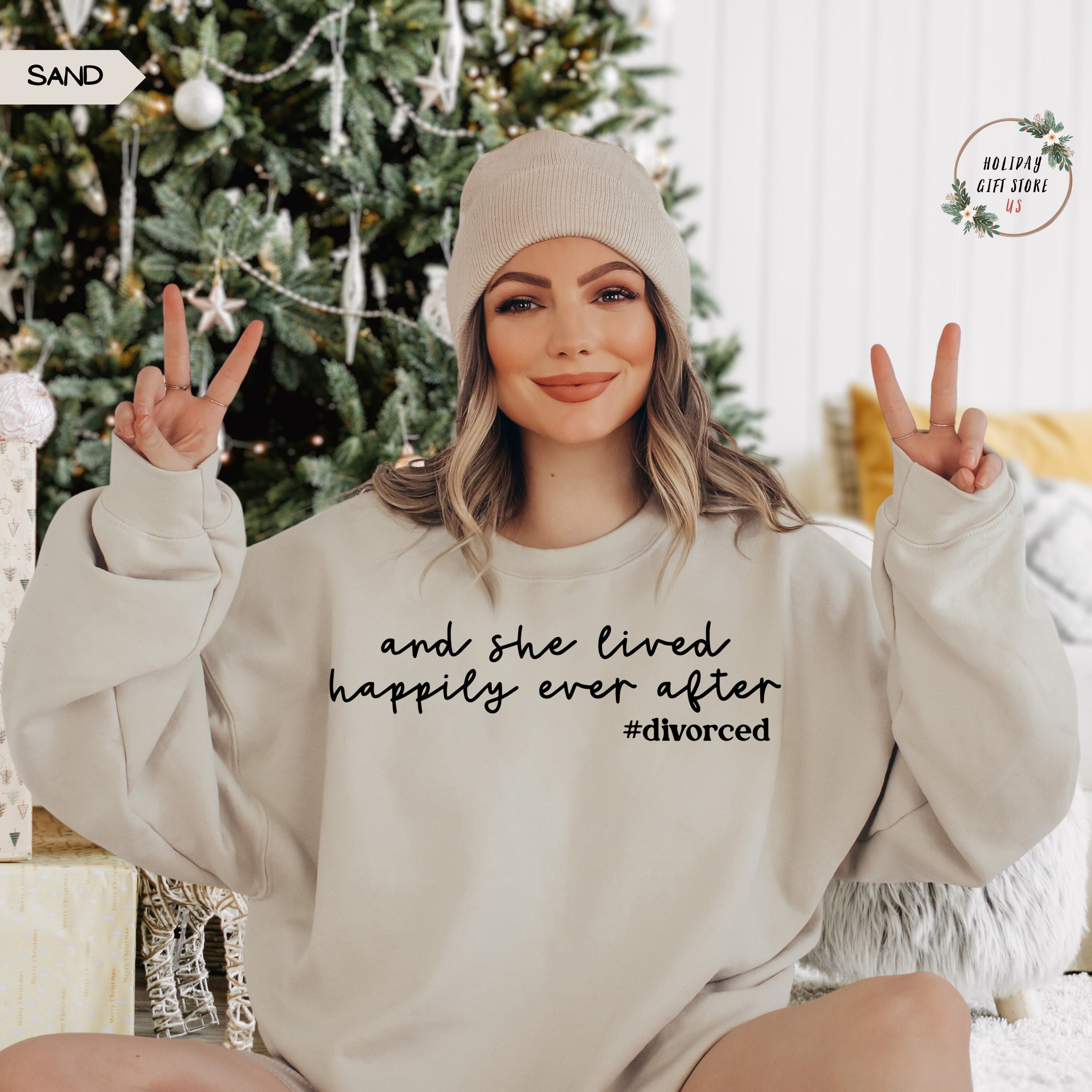 And She Lived Happily Ever After Sweatshirt, Divorce Sweatshirt,Divorced Gifts For Her,Divorced Party Sweater,Divorced Af,Ex Wife Sweatshirt