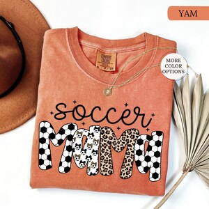 Comfort Colors® Soccer Mama Shirt, Soccer Mom Shirt, Soccer Game Day Shirt, Mothers Day Gift, Sport Mama Tee, Soccer Mom Gift, Soccer Season image 16