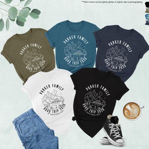 Family Road Trip 2026 Shirt, Custom Family Name Shirt, Family Vacation Gift, Custom Road Trip Shirt, Cute Adventure Shirt, Gift For Traveler image 8