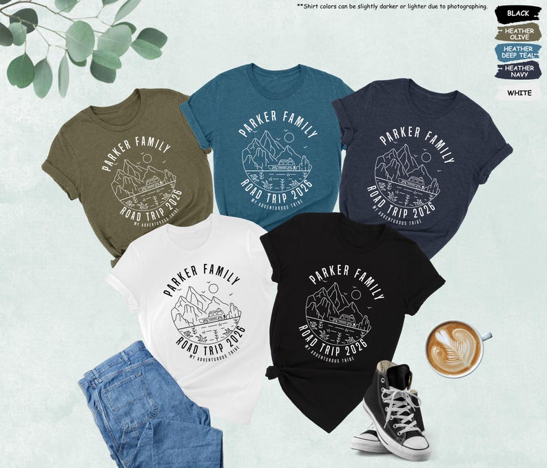 Family Road Trip 2026 Shirt, Custom Family Name Shirt, Family Vacation Gift, Custom Road Trip Shirt, Cute Adventure Shirt, Gift For Traveler image 8