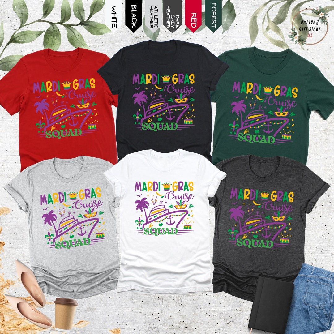 Mardi Gras Cruise Squad Shirt, Family Cruise Shirt, Matching Family ...