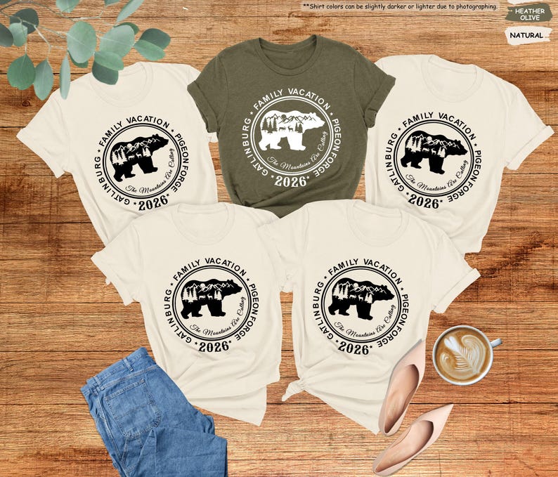 Gatlinburg Pigeon Forge Family Vacation 2026 Shirt, The Mountains Shirt, Family Trip Shirt, Cute Adventure Shirt, The Mountains Are Calling image 10