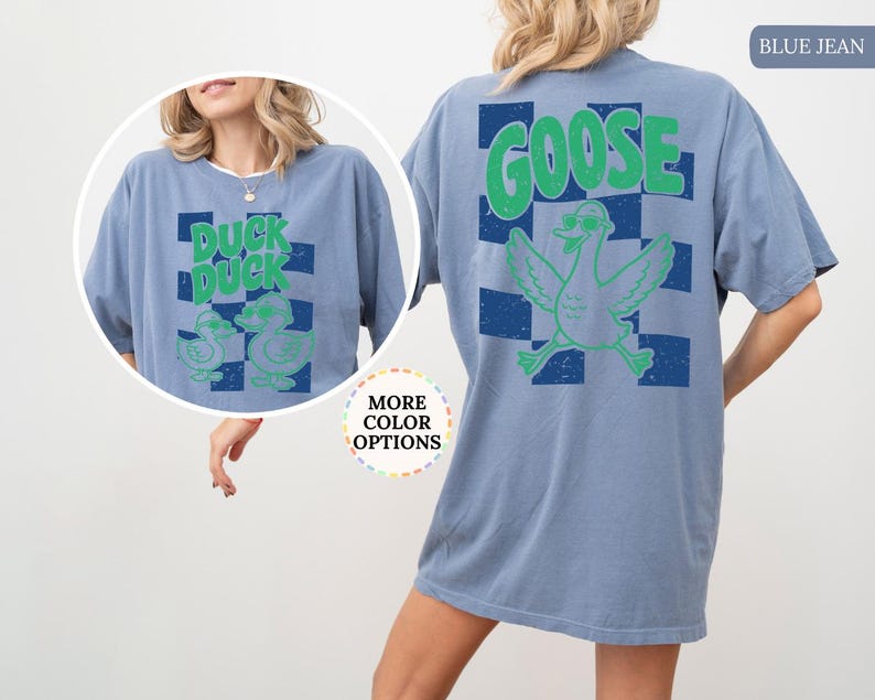 Comfort Colors® Custom Duck Duck Goose Shirt, Funny Goose Tee, Personalized Duck Goose T-Shirt, Cute Waterfowl Shirt, Farm Animal Humor Tee image 20
