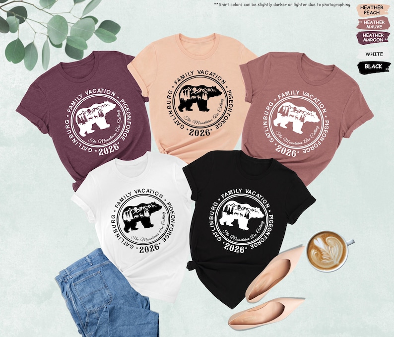 Gatlinburg Pigeon Forge Family Vacation 2026 Shirt, The Mountains Shirt, Family Trip Shirt, Cute Adventure Shirt, The Mountains Are Calling image 6