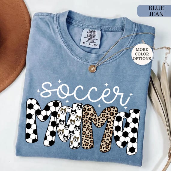 Comfort Colors® Soccer Mama Shirt, Soccer Mom Shirt, Soccer Game Day Shirt, Mothers Day Gift, Sport Mama Tee, Soccer Mom Gift, Soccer Season