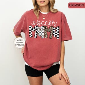 Comfort Colors® Soccer Mama Shirt, Soccer Mom Shirt, Soccer Game Day Shirt, Mothers Day Gift, Sport Mama Tee, Soccer Mom Gift, Soccer Season image 13