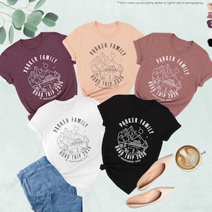 Family Road Trip 2026 Shirt, Custom Family Name Shirt, Family Vacation Gift, Custom Road Trip Shirt, Cute Adventure Shirt, Gift For Traveler image 7
