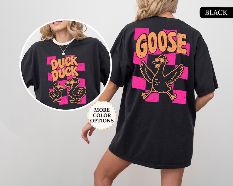 Comfort Colors® Custom Duck Duck Goose Shirt, Funny Goose Tee, Personalized Duck Goose T-Shirt, Cute Waterfowl Shirt, Farm Animal Humor Tee image 12