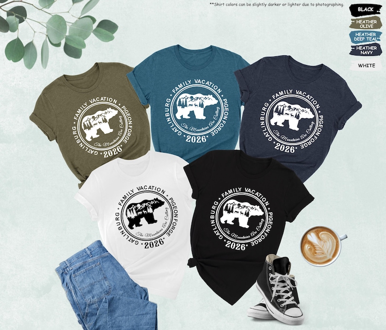 Gatlinburg Pigeon Forge Family Vacation 2026 Shirt, The Mountains Shirt, Family Trip Shirt, Cute Adventure Shirt, The Mountains Are Calling image 8
