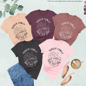 Family Road Trip 2026 Shirt, Custom Family Name Shirt, Family Vacation Gift, Custom Road Trip Shirt, Cute Adventure Shirt, Gift For Traveler image 9