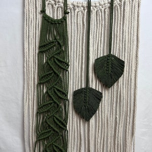 Leaves and Vine Macrame Wall hanging