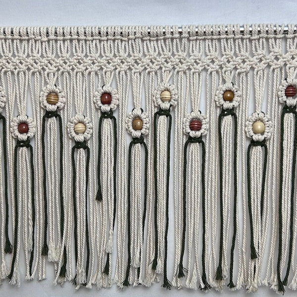 Macrame Flower Valance