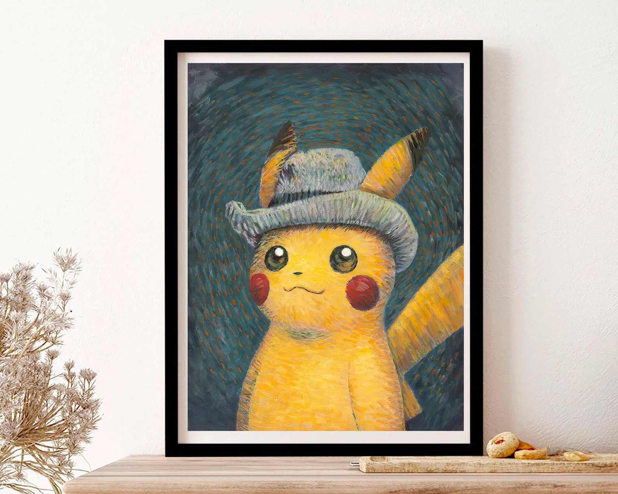額装済み ゴッホ ピカチュウ ジクレー キャンバス 【公式通販】