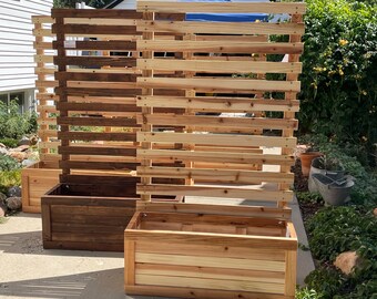 Do It Yourself PLANS : Cedar Flower box with Trellis